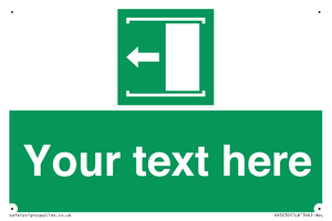 Custom Slide to Open Sign